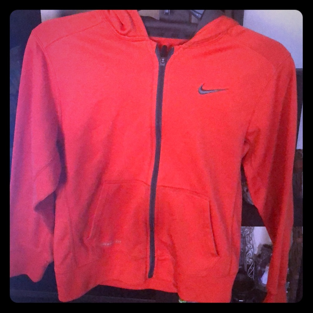 Boys Size Large Therme-Fit Nike Jacket - Orange